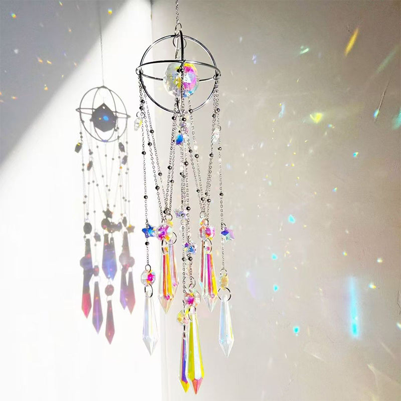 Turn Sunlight Into Sparkling Rainbows 🌈 Elegant Hanging Crystal Prism Suncatcher That Brightens Any Space