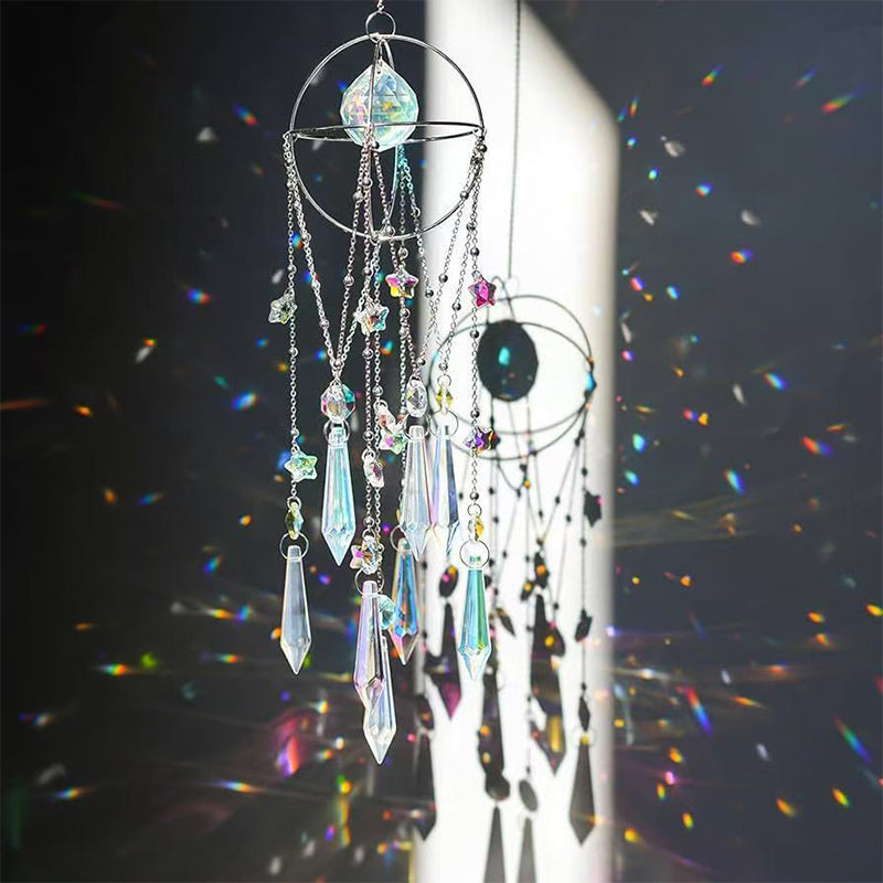 Turn Sunlight Into Sparkling Rainbows 🌈 Elegant Hanging Crystal Prism Suncatcher That Brightens Any Space