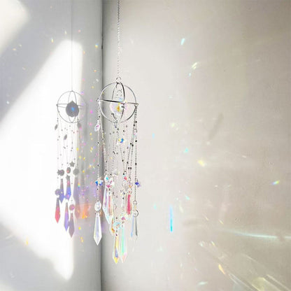 Turn Sunlight Into Sparkling Rainbows 🌈 Elegant Hanging Crystal Prism Suncatcher That Brightens Any Space