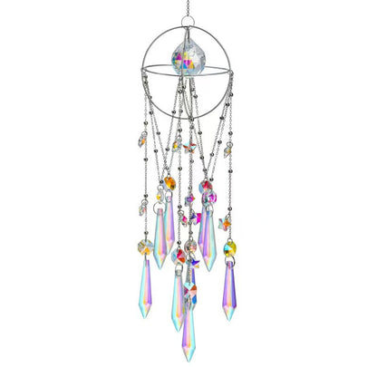 Turn Sunlight Into Sparkling Rainbows 🌈 Elegant Hanging Crystal Prism Suncatcher That Brightens Any Space