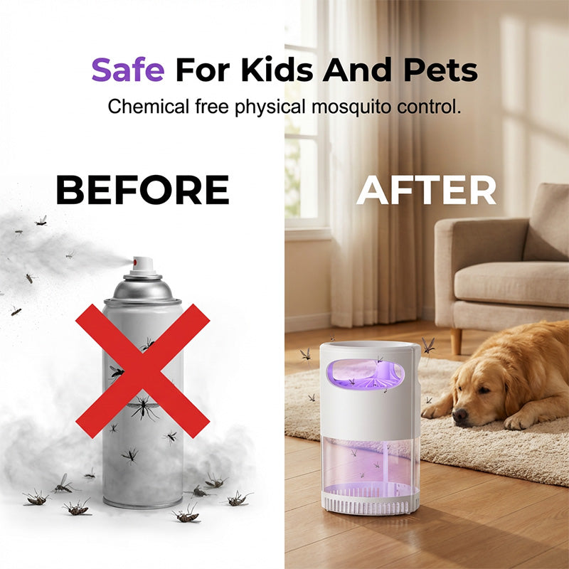 🥳2026 HOT SALE🥳💞50K+ SOLD!🦟🔇 50% OFF! UV Mosquito Killer Lamp – USB powered, chemical‑free, ultra‑quiet. 50K+ sold for peaceful sleep. 🌙✨
