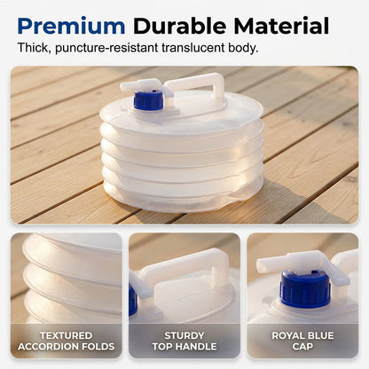 Collapsible Water Container with Spigot