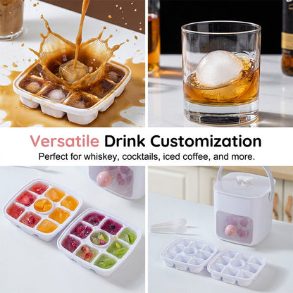 Portable Press Type Ice Bucket