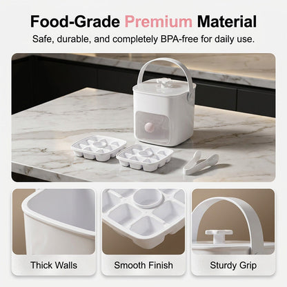 Portable Press Type Ice Bucket