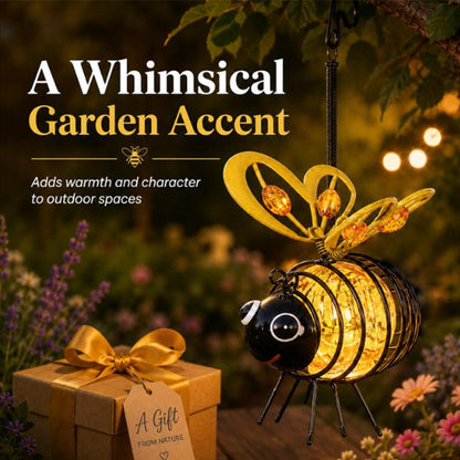 Solar-Powered Hanging Bee Light