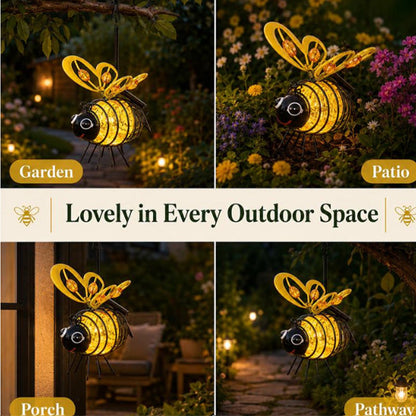 Solar-Powered Hanging Bee Light