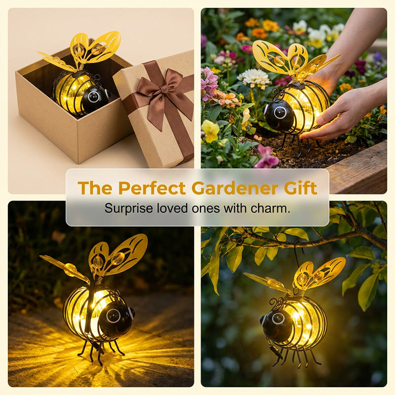 Solar-Powered Hanging Bee Light
