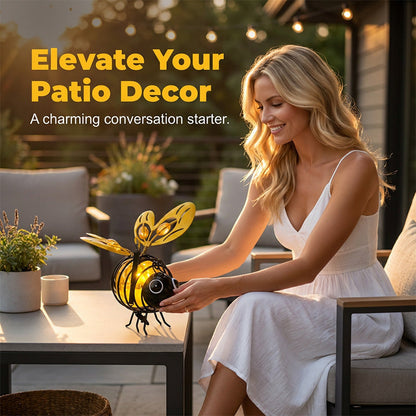 Solar-Powered Hanging Bee Light