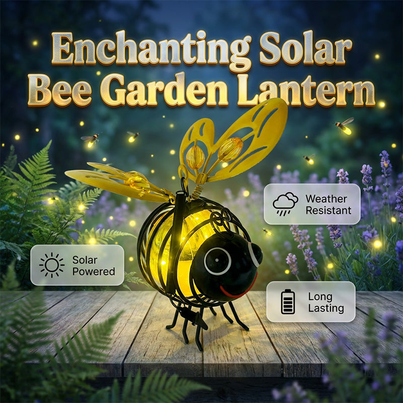 Solar-Powered Hanging Bee Light