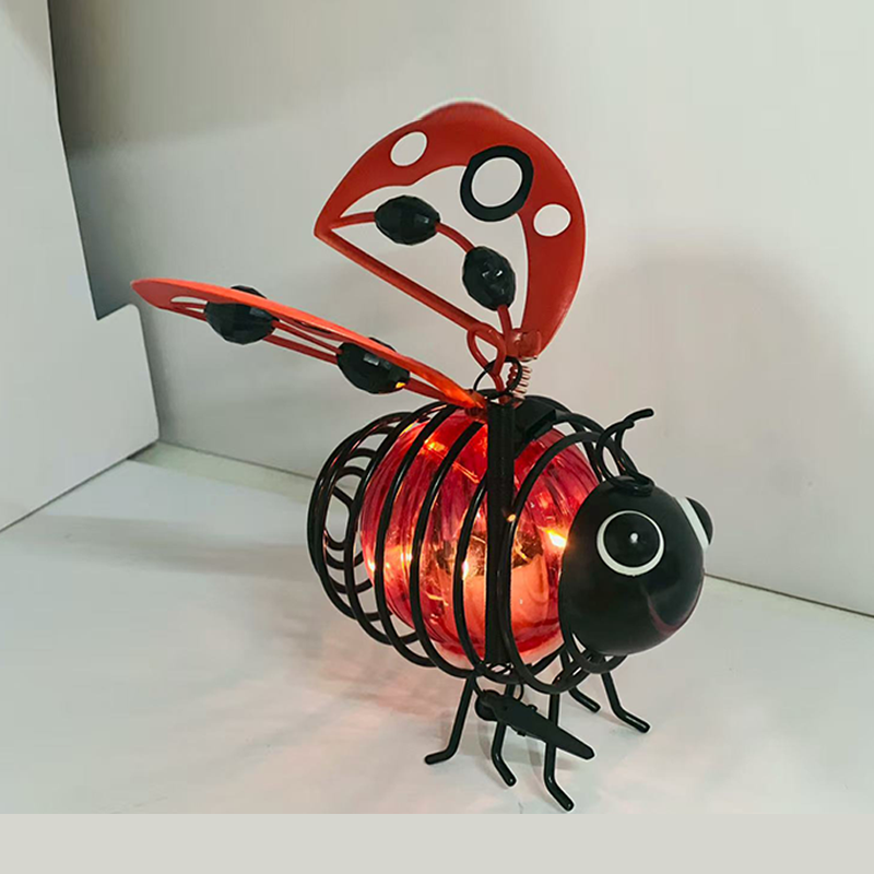 Solar-Powered Hanging Bee Light