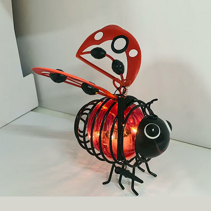 Solar-Powered Hanging Bee Light