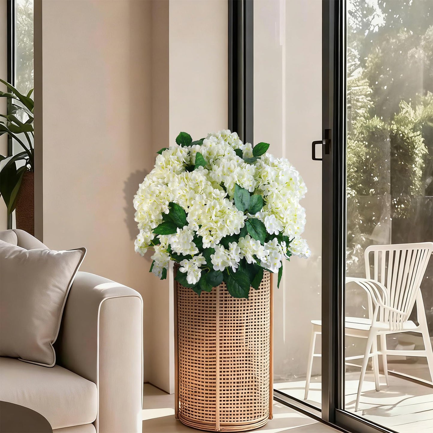 🔥Last Day 70% OFF🔥Artificial Outdoor Hydrangea Flowers - UV resistant, Waterproof, Windproof